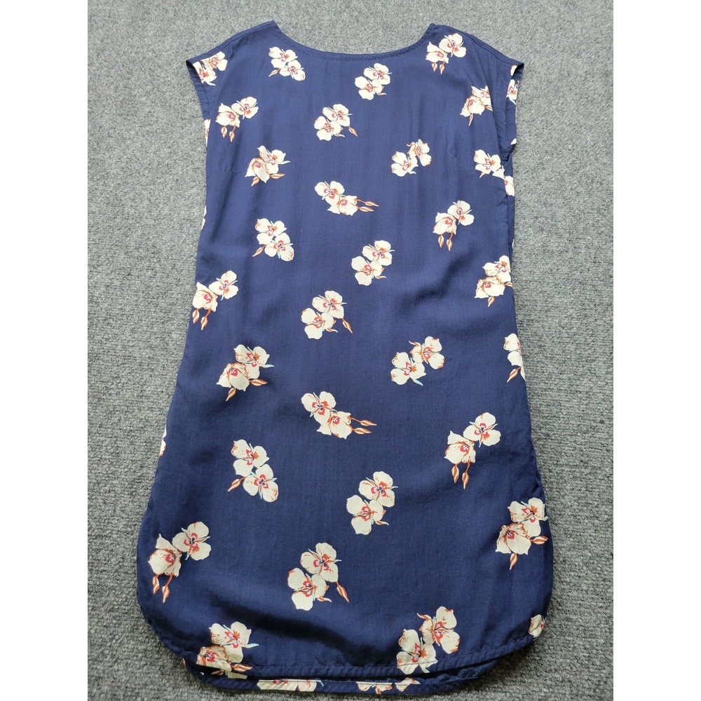 Patagonia Margot Dress Navy Blue Floral Tencel Lyocell Mini XS STY58390